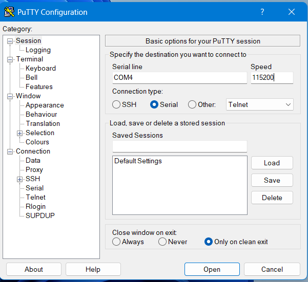 Putty_Configuration